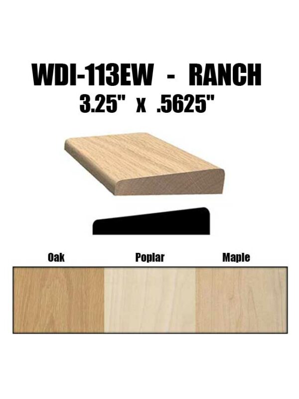 WDI-113EW Product Image with Size and Wood Choices