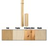 4291 Newel Post with Wood Types