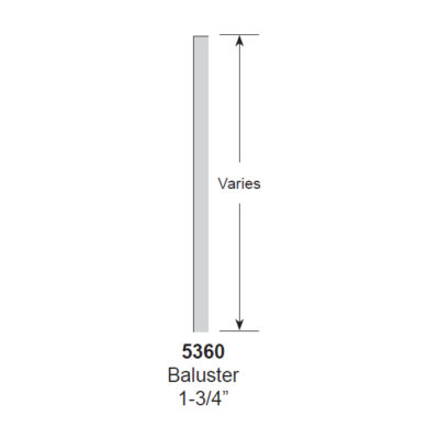 5360 Baluster with measures