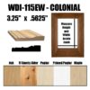 Colonial 115EW with Species, Outline & Measurements