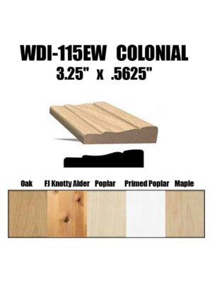 WDI-115EW Colonial Window Casing