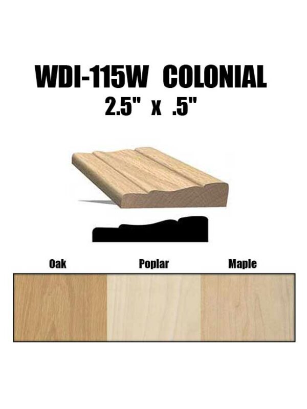 WDI-115W Colonial Window Casing