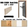 Door Casing, Hook Strip (WDI-120EW, 3.25" x .5625") Order by Door Size