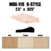 K-Style Casing, WDI-119 with Wood Samples