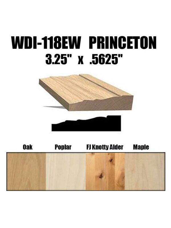 Princeton Casing, WDI-118EW with Wood Samples