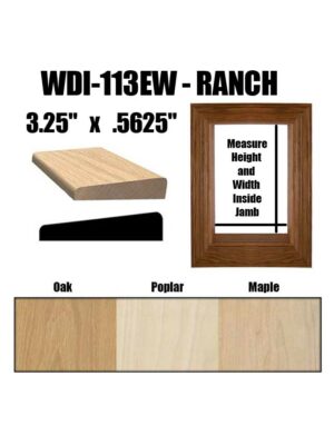 WDI-113EW Ranch Window Casing Pre Assembled