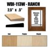 WDI-113W Ranch Window Casing Pre Assembled