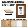 WDI-115EW Colonial Window Casing Pre Assembled