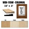 WDI-115W Colonial Window Casing Pre Assembled