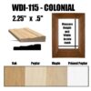 WDI-115 Colonial Window Casing Pre Assembled