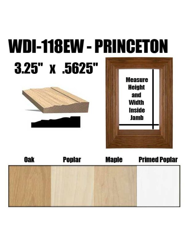 WDI-118EW Princeton Window Casing Pre Assembled