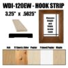 WDI-120EW Hook Strip Window Casing Pre-Assembled