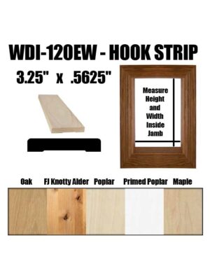 WDI-120EW Hook Strip Window Casing Pre-Assembled